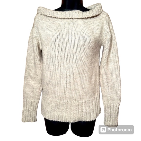 Zara Knit Sweaters - Lara Knit size medium wool blend wide turtleneck sweater